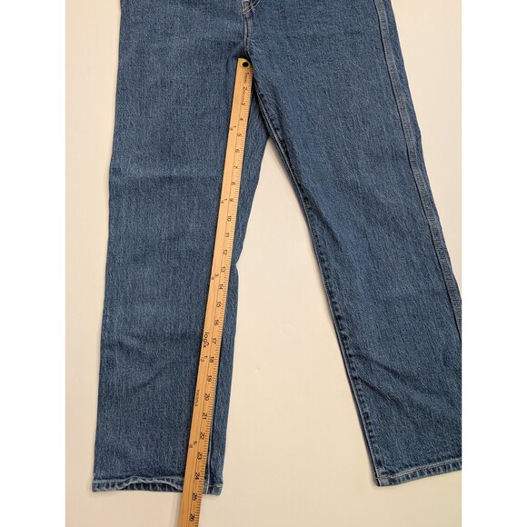 Levi's Wedgie Straight Utility Jeans Button Fly Size 28 - Picture 6 of 12
